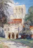 Winchester Cathedral and Deanery from The Close Watercolour by Henry Charles Brewer, Watercolour over pencil, offered Mar 2015