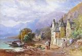 On the Moselle Signed and dated 1893 by James Burrell Smith, 1893, Watercolour, sold Mar 2015