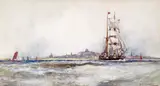 Untitled by Frank Henry Mason, Watercolour with bodycolour, sold Mar 2015