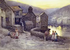 Night by Herbert E. Butler, watercolour, sold Mar 2015