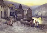 Night by Herbert E. Butler, watercolour, sold Mar 2015