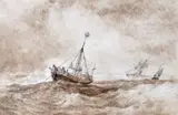 Untitled by Edward Duncan, 1876, Watercolour and sepia wash, sold Mar 2015