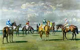 'Before the Start, Newmarket' by Alfred Munnings, sold Oct 2012