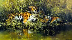 'Burning Bright' by David Shepherd, sold Oct 2012