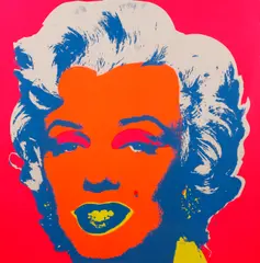 Marilyn by Andy Warhol, colour screen print from the Sunday B Morning edition, sold Oct 2012