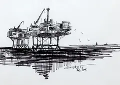 British Gas Rig by Ashley Jackson, offered Oct 2012