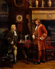 'Check Mate' by Maud Cruttwell, sold Oct 2012