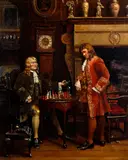'Check Mate' by Maud Cruttwell, sold Oct 2012