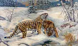 Siberian Tigers by J. C. Wardle, sold Oct 2012