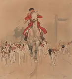 The Master by Cecil Charles Windsor Aldin, coloured print, sold Jun 2012