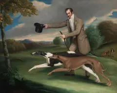Coursing for Hares by James Ramsay, oil on canvas, sold Jun 2012