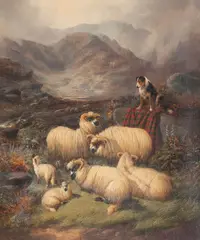 Left in Charge by John Barker, oil on canvas, offered Jun 2012
