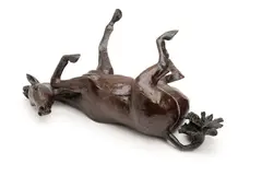 Horse rolling on the grass by Zita Hartigan, bronze sculpture, sold Dec 2012