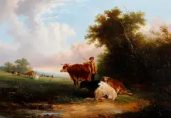 'Cattle Evening' by Joseph Horlor, sold Dec 2012