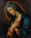 The Madonna in prayer by called Il Sassoferrato Giovanni Battista Salvi, oil on canvas, probably painted circa 1800, sold Dec 2012