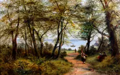 'Eastham Wood. Cheshire' by Benjamin Callow, sold Dec 2012