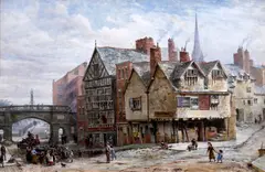 The Edgar Inn, Shipgate Street, Chester by Louise Rayner, sold Dec 2012