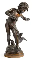 La Querelle by Auguste Moreau, patinated bronze, sold Jun 2012