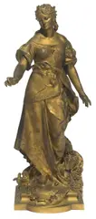 La Paix by Gustav Fredrich Michel, gilt bronze, sold Jun 2012