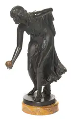 Die Kugelspielerin by Walter Schott, patinated bronze, sold Jun 2012