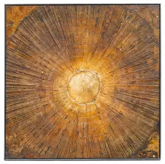 The sun by unknown Artist, mixed media on canvas, sold Jun 2012