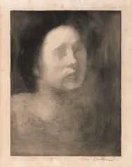 Untitled (Ballerina); Untitled (Woman's Face), n.d. by Wine, Etchings on wove paper, each indistinctly signed in pencil, sold Jun 2012