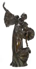 Danseuse au Cothurne by Agathon Léonard, patinated bronze, sold Mar 2012