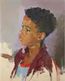 Portrait of a young boy by John Daniel Revel, sold Oct 2012