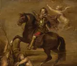 Equestrian portrait of the Duke of Buckingham by Peter Paul Rubens, oil on canvas, sold Oct 2012