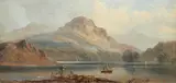 Lakeside scene by European School, 19th Century, oil on canvas, offered Oct 2012