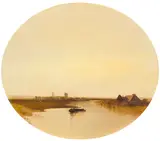 Dunkirk by Charles Simms, oval, offered Oct 2012