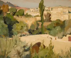 Fez by André Chochon, oil on board, sold Oct 2012
