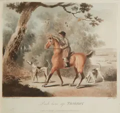 after Charles Lorraine Smith by Francis Jukes, A set of eight engravings with aquatint of The Pytchley Hunt in early or original frames with Dublin framers label verso, offered Oct 2012