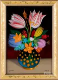 still life by Charles Jay, oil on board, sold Mar 2019