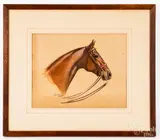 horse study by Jean Bowman, watercolor, sold Jan 2019