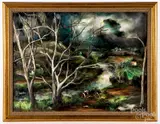 landscape by Grace Gemberling Keast, oil on canvas, sold Jan 2019