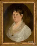 portrait of Sarah Ingersoll Sanford by John Wesley Jarvis, oil on canvas, offered Jan 2019