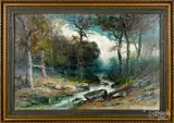 landscape with river by Christopher Shearer, oil on canvas, sold Jan 2019