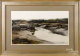 landscape by Philip Jamison, watercolor, sold Jan 2019