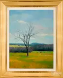 landscape by David M. Hopkins, oil on canvas, sold Jan 2019