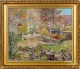landscape with a canal by William Francis Taylor, oil on canvas, sold Jan 2019