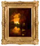 landscape by Ben Austrian, oil on canvas, sold Jan 2019