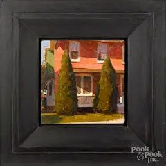 Untitled by Jon Redmond, oil on panel, sold Jan 2019
