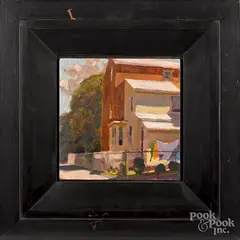 Untitled by Jon Redmond, oil on panel, sold Jan 2019