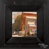 Untitled by Jon Redmond, oil on panel, sold Jan 2019