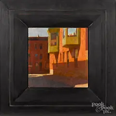Untitled by Jon Redmond, oil on panel, sold Jan 2019
