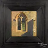 church window by Jon Redmond, oil on panel, sold Jan 2019