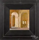 of arches by Jon Redmond, oil on panel, sold Jan 2019