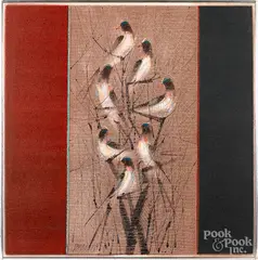 Untitled by Paul E. Maxwell, mixed media on board, offered Jan 2019