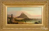 of Mont Orgueil by Millson Hunt, oil on canvas, sold Jan 2019